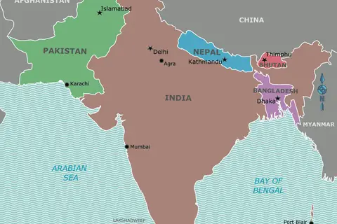 Map: Map of South Asia