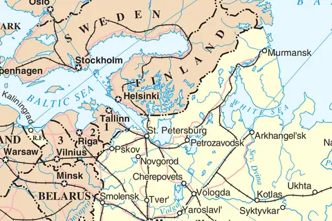 Map: Map of St Petersburg