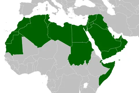 Map: Map of the Arab World