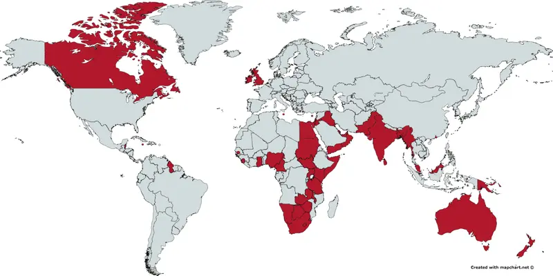 Map: Map of the British Empire