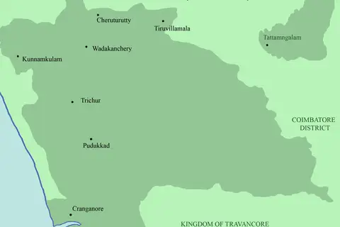 Map: Map of the Kingdom of Cochin