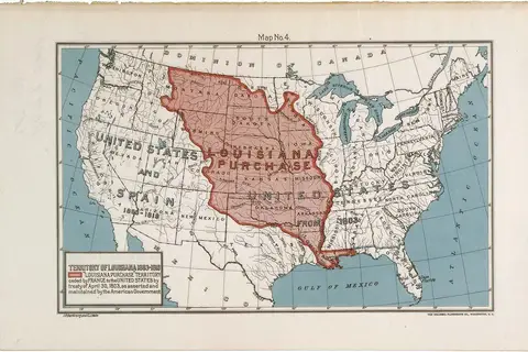 Map: Map of the Louisiana Purchase Territory Nara 594889