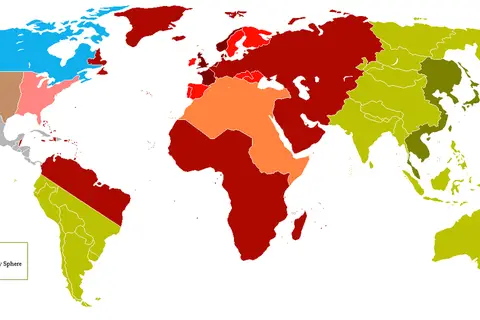 Map: Map of the TV Series Man in the High Castle by Phillip K Dick