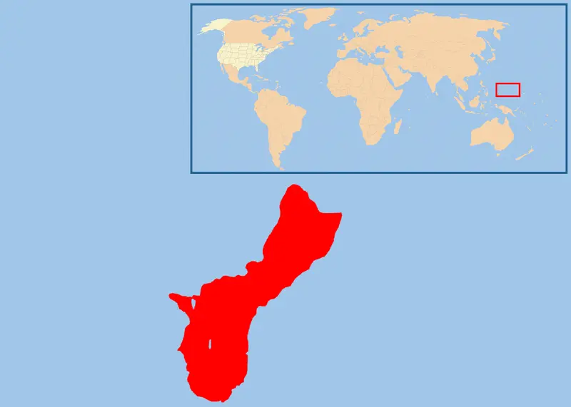 Map: Map of Usa Gu