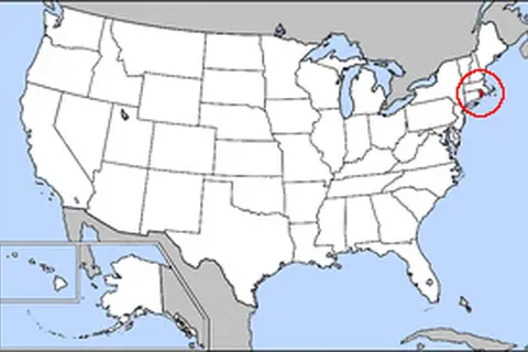 Map: Map of Usa Highlighting Rhode Island