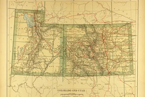 Map: Map of Utah and Colorado