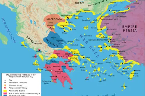 Map: Map of the Peloponnesian War, 431 BC