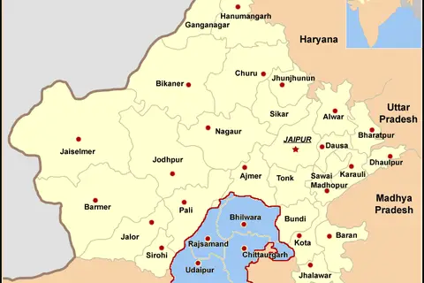 Map: Map Rajasthan Mewar