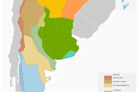 Map: Mapa Argentina Tipos Clima Ign