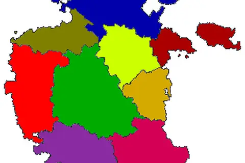 Map: Mapa Comarcas de Burgos