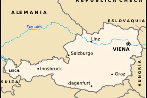 Map: Mapa de Austria