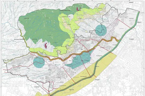 Map: Mapa Divisin Poltico Administrativa de Itag