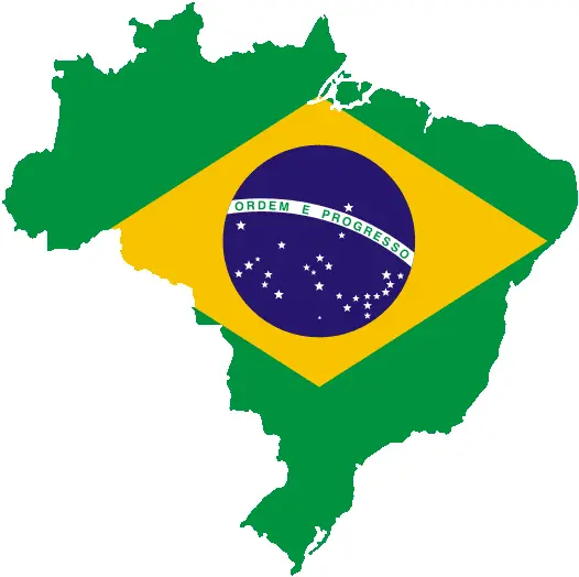 Map: Mapa Do Brasil Com a Bandeira Nacional