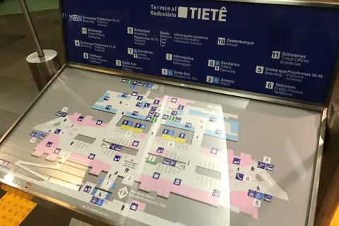Map: Mapa Do Terminal Rodovirio Tiet