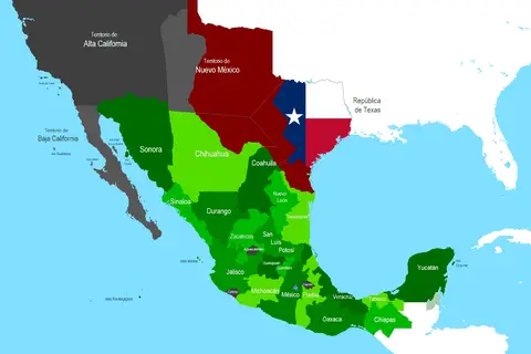 Map: Mapa Mexico 1837