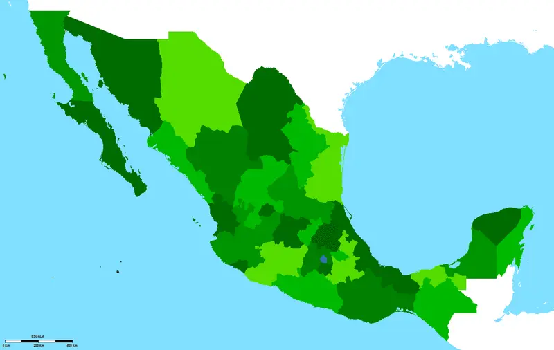 Map: Mapa Mexico Sin Nombres 2010