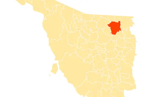 Map: Mapa Municipios Sonora Fronteras