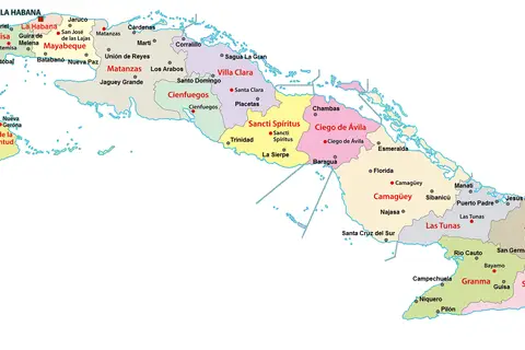 Map: Mapa Politico Cuba