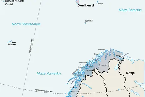 Map: Mapa Polityczna Norwegii Pl