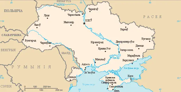 Map: Mapa Ukrainy