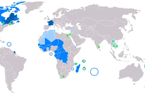 Map: Mapfrancophone World