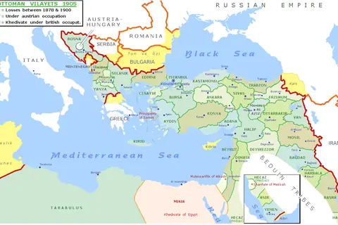 Map: Map of the Ottoman Empire in 1900