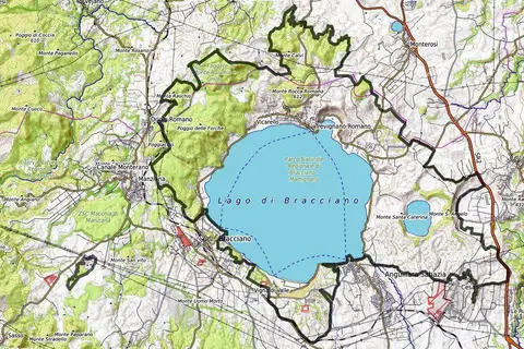 Map: Mappa Parco Naturale Regionale Di Braccianomartignano