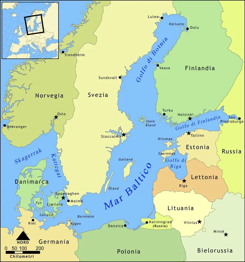 Map: Mar Baltico Mappa