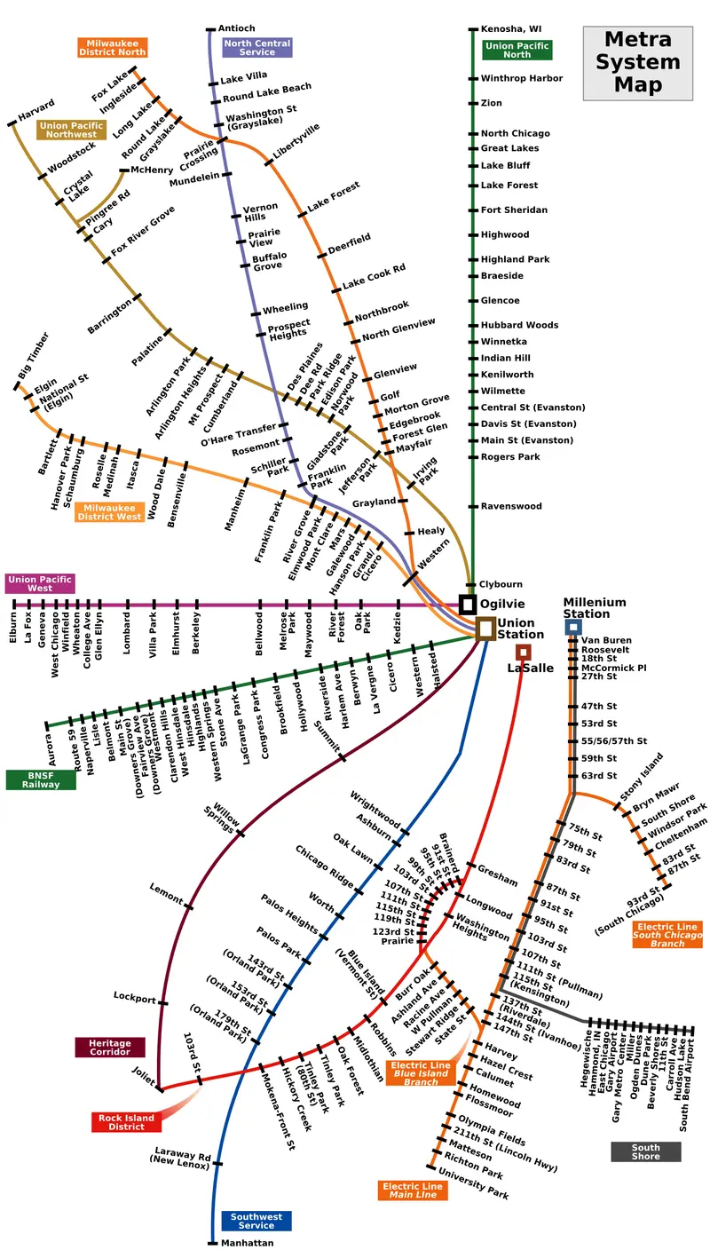 Map: Metra Map