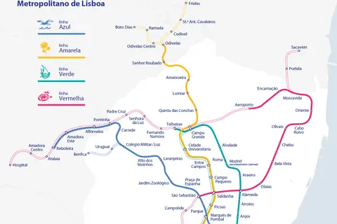 Map: Metro Lisboa Route Map