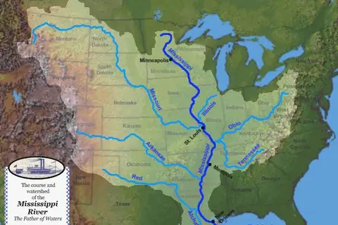 Map: Mississippi Watershed Map 1