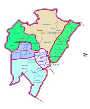 Map: Mombasa County Map