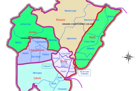 Map: Mombasa County Map
