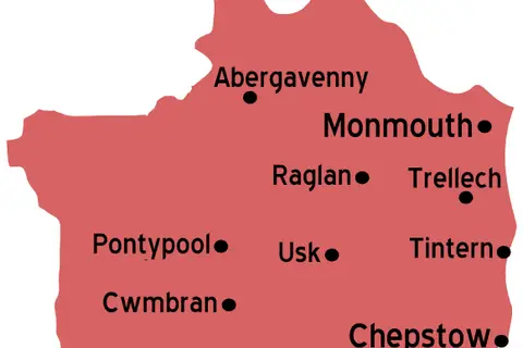 Map: Monmouthshire Map