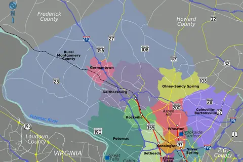 Map: Montgomery County Map