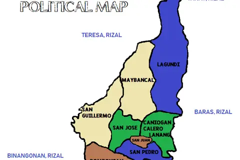 Map: Morong Rizal Political Map
