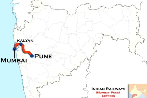 Map: Mumbai Pune Express Trains Route Map