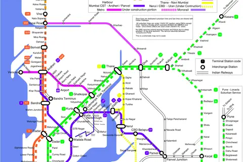 Map: Mumbai Suburban Rail Map
