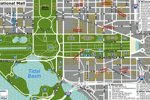 Map: National Mall District Map