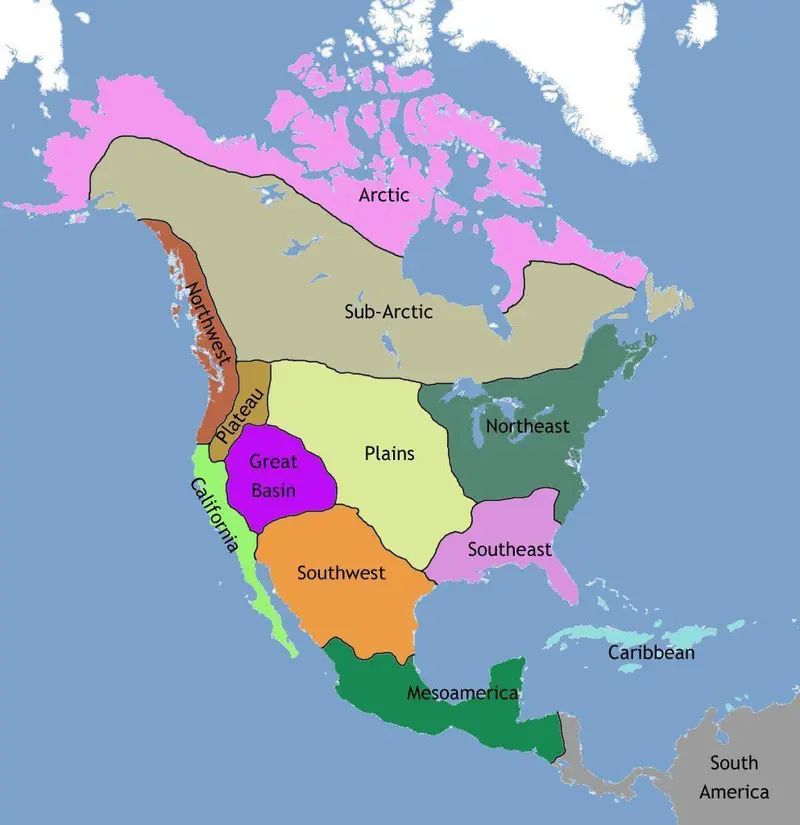 Map: Nativeamericanregions Map 1