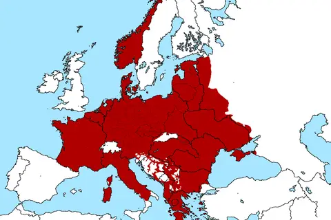 Map: Nazi Occupied Europe September 1943 Map