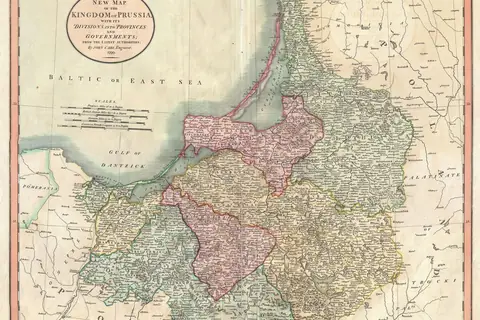 Map: “New Map of the Kingdom of Prussia”, 1799