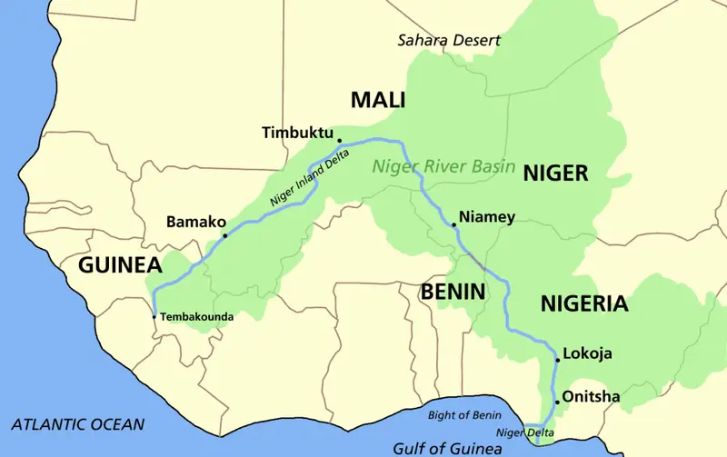 Map: Niger River Map