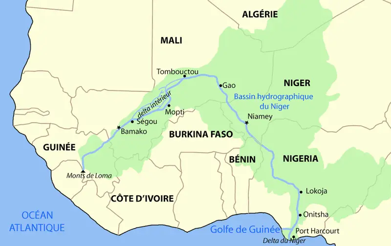 Map: Niger River Mapfr