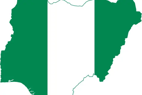 Map: Nigeria Flag Map