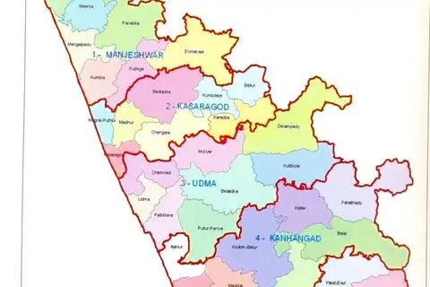 Map: Niyamasabha Constituency Map Kasaragod District