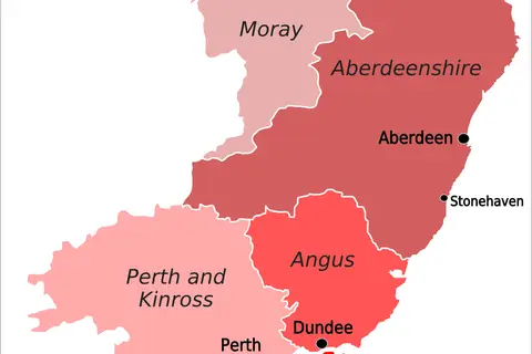 Map: North East Scotland Map