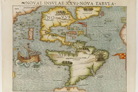 Map: Novae Insulae Nova Tabula New Map of the New World