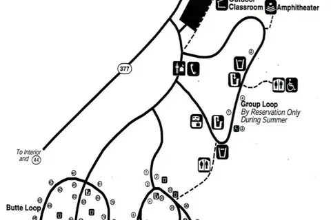 Map: Nps Badlandscedarpasscampground Map