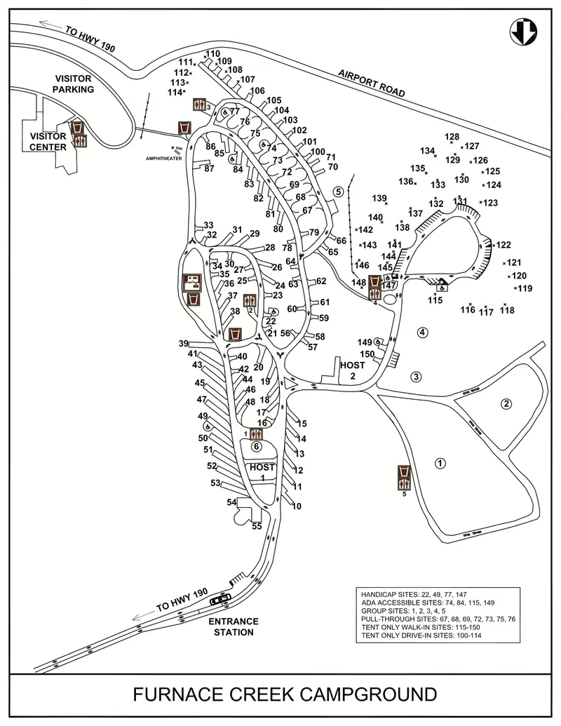 Map: Nps Deathvalleyfurnacecreekcampground Map